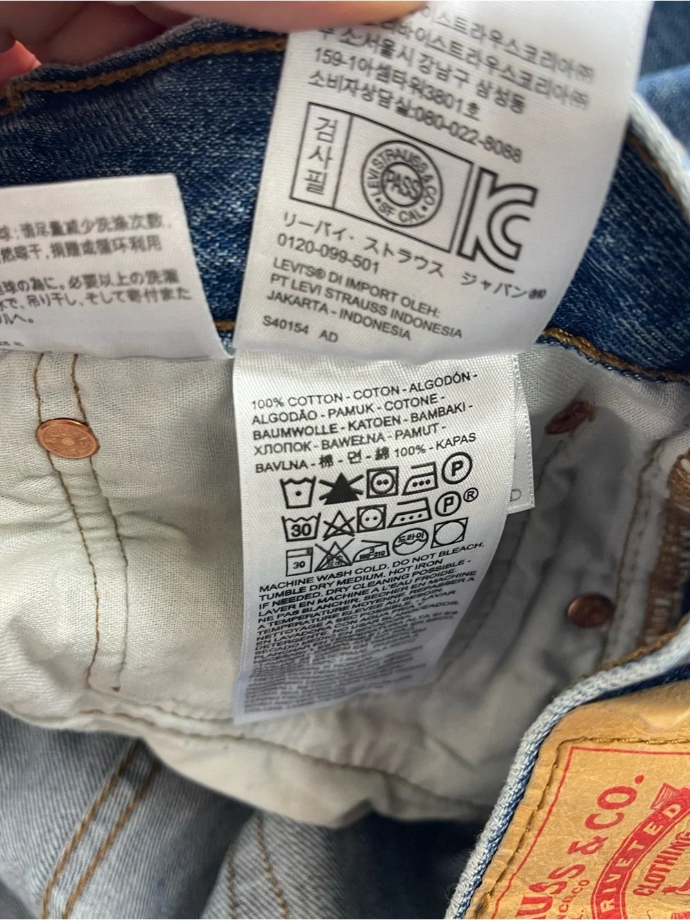 Levi’s 501 Original Fit Button Fly Jeans Men’s 36x29 Medium Wash Cotton